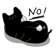 Bibi cat have a runny nose. One sticker #12973338