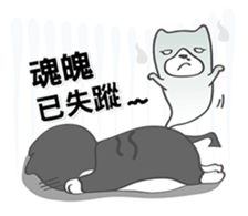 Bibi cat have a runny nose. One sticker #12973341