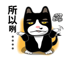 Bibi cat have a runny nose. One sticker #12973343