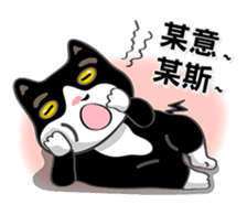 Bibi cat have a runny nose. One sticker #12973344