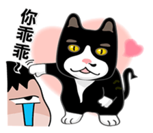 Bibi cat have a runny nose. One sticker #12973351