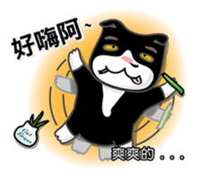 Bibi cat have a runny nose. One sticker #12973352