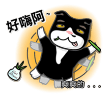 Bibi cat have a runny nose. One sticker #12973352