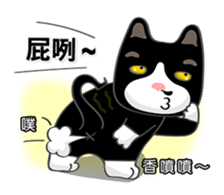 Bibi cat have a runny nose. One sticker #12973358