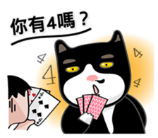 Bibi cat have a runny nose. One sticker #12973365
