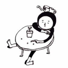 KURO`s poker-faced world sticker #12975593