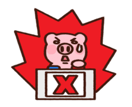 hodor pig animated by Takashi Sugisaka sticker #12975767
