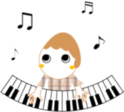 The lady has daughter & the dog sticker #12976127