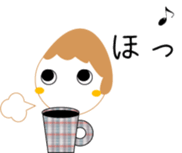 The lady has daughter & the dog sticker #12976128