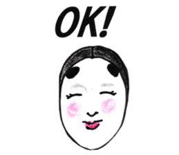 Noh-mask diary sticker #12977791