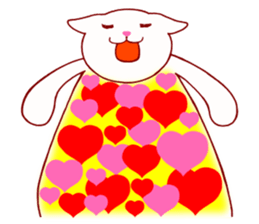 White cat "shiromaru" 1 sticker #12978784