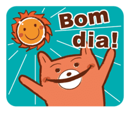 Orange Bear[Portuguese Version] sticker #12978838