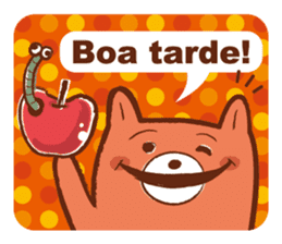 Orange Bear[Portuguese Version] sticker #12978842