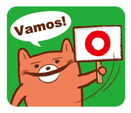 Orange Bear[Portuguese Version] sticker #12978845