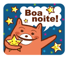 Orange Bear[Portuguese Version] sticker #12978846