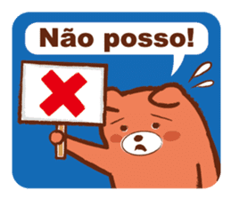 Orange Bear[Portuguese Version] sticker #12978849