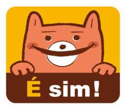 Orange Bear[Portuguese Version] sticker #12978850