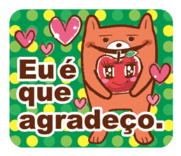 Orange Bear[Portuguese Version] sticker #12978851