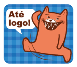 Orange Bear[Portuguese Version] sticker #12978854