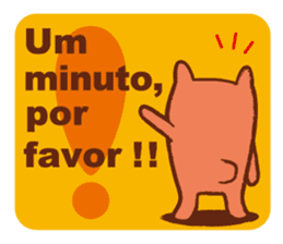 Orange Bear[Portuguese Version] sticker #12978859