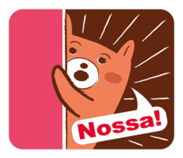 Orange Bear[Portuguese Version] sticker #12978862