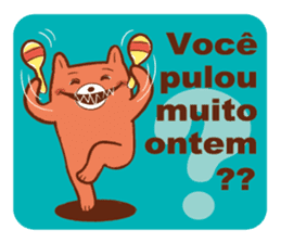 Orange Bear[Portuguese Version] sticker #12978864