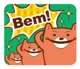 Orange Bear[Portuguese Version] sticker #12978865