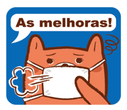 Orange Bear[Portuguese Version] sticker #12978866