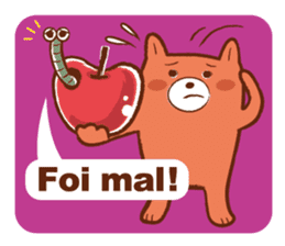Orange Bear[Portuguese Version] sticker #12978867