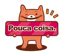 Orange Bear[Portuguese Version] sticker #12978869