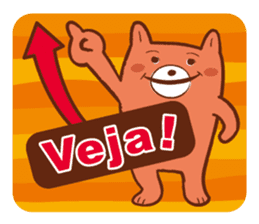 Orange Bear[Portuguese Version] sticker #12978870