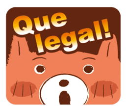Orange Bear[Portuguese Version] sticker #12978872