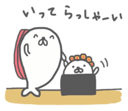 sushi & seal 3 sticker #12979136