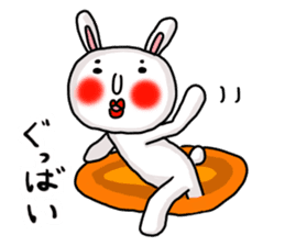 MARO rabbit three times sticker #12979759