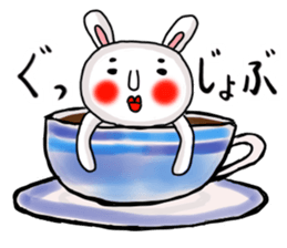 MARO rabbit three times sticker #12979762