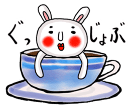 MARO rabbit three times sticker #12979762