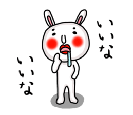 MARO rabbit three times sticker #12979764