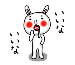 MARO rabbit three times sticker #12979764
