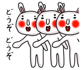 MARO rabbit three times sticker #12979771