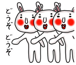 MARO rabbit three times sticker #12979771