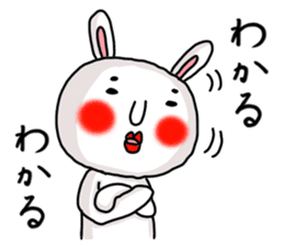 MARO rabbit three times sticker #12979774