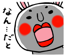 MARO rabbit three times sticker #12979777