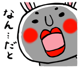 MARO rabbit three times sticker #12979777