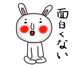 MARO rabbit three times sticker #12979789