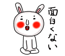 MARO rabbit three times sticker #12979789