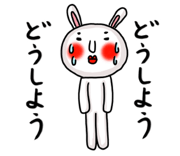 MARO rabbit three times sticker #12979790