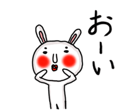 MARO rabbit three times sticker #12979793