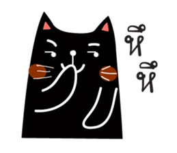 Black and White Meaw cats sticker #12980106
