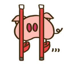 Nose of the pig sticker #12981071