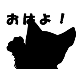 Cat shadow sticker #12981198
